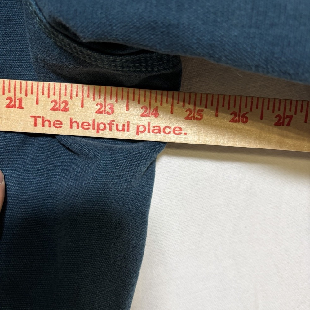Vintage 90's Carhartt Santa Fe J14DTL Size Medium Blue/Teal 2XL Logo - Picture 3 of 8